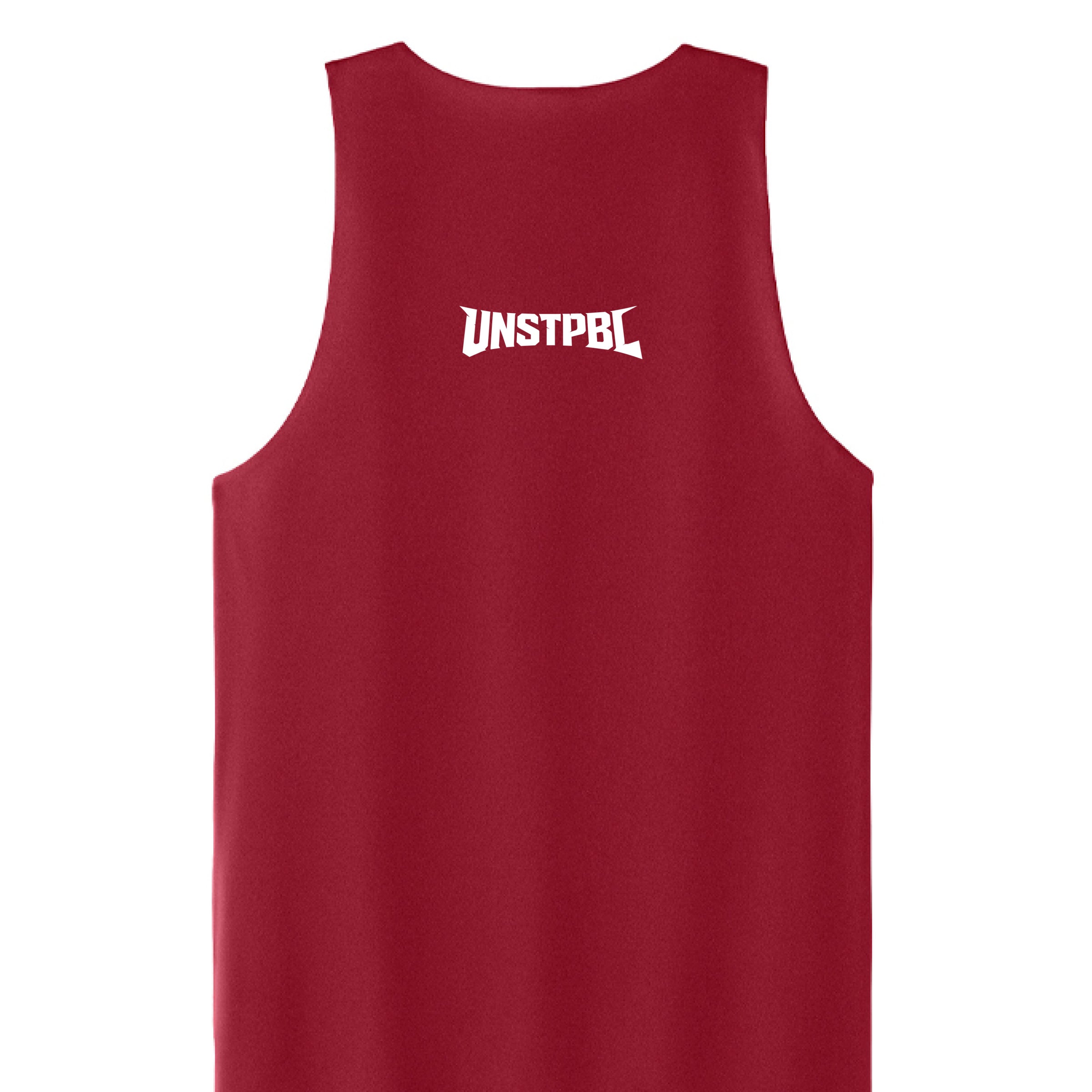 Deep Red/ White - BACK