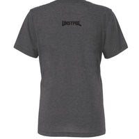 Solid Dark Grey Triblend - BACK
