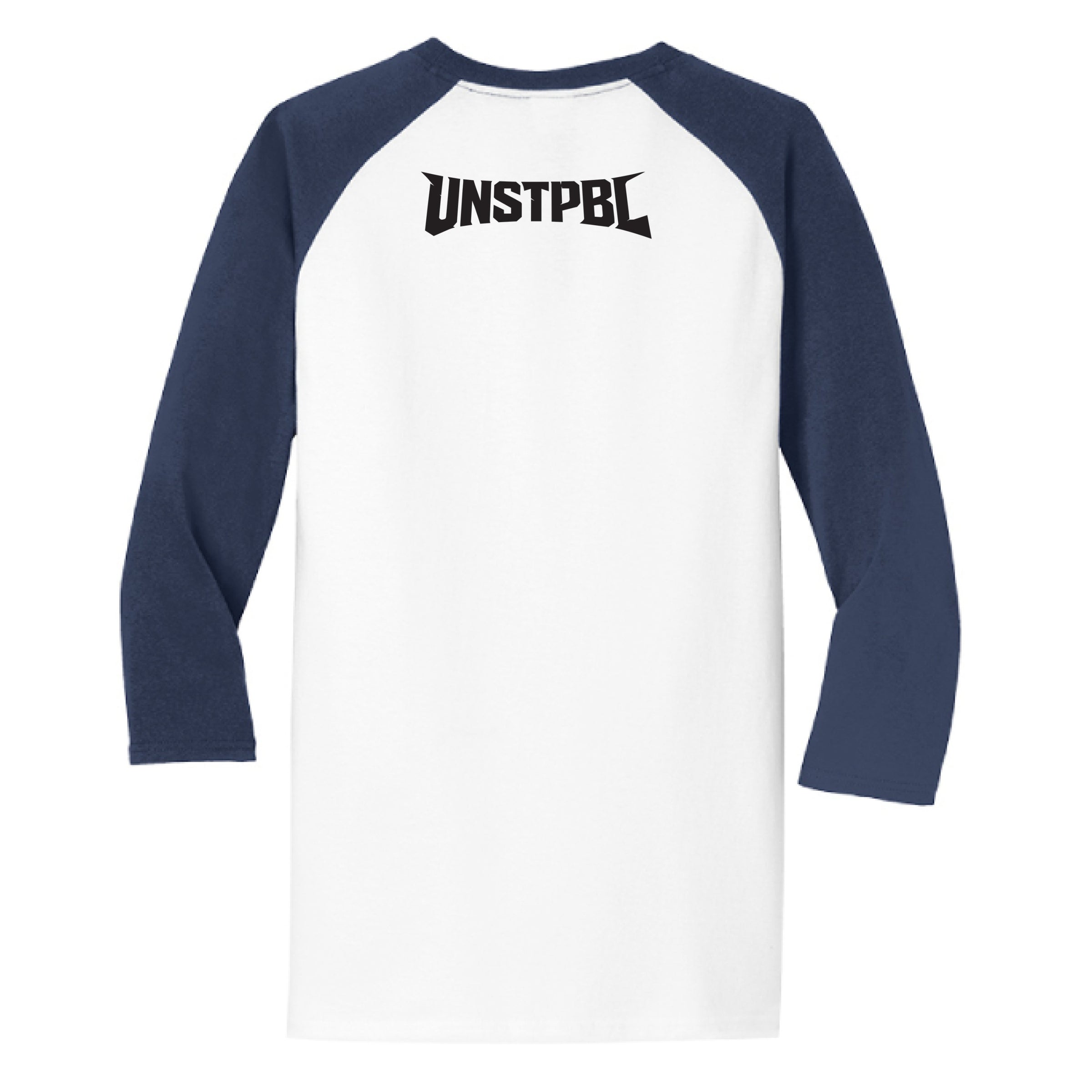 White/ Navy - BACK