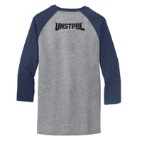 Athletic Heather/ Navy - BACK