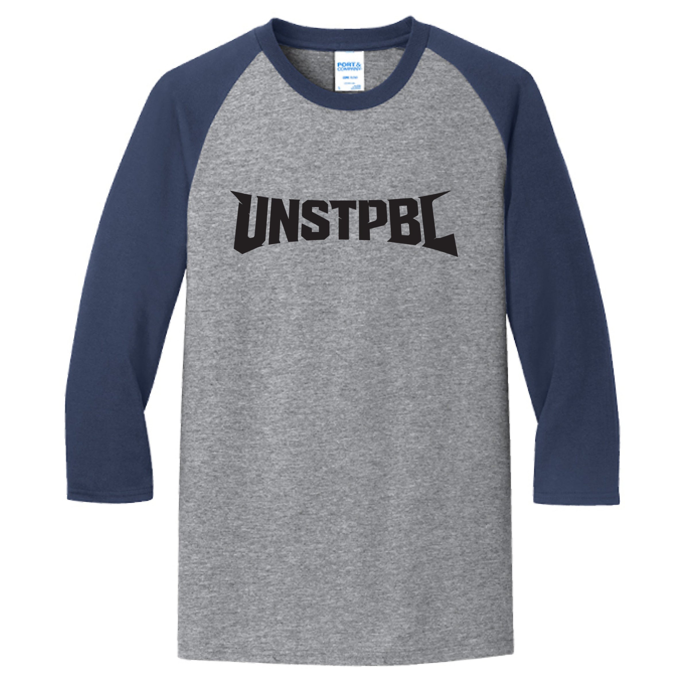 Athletic Heather/ Navy - FRONT
