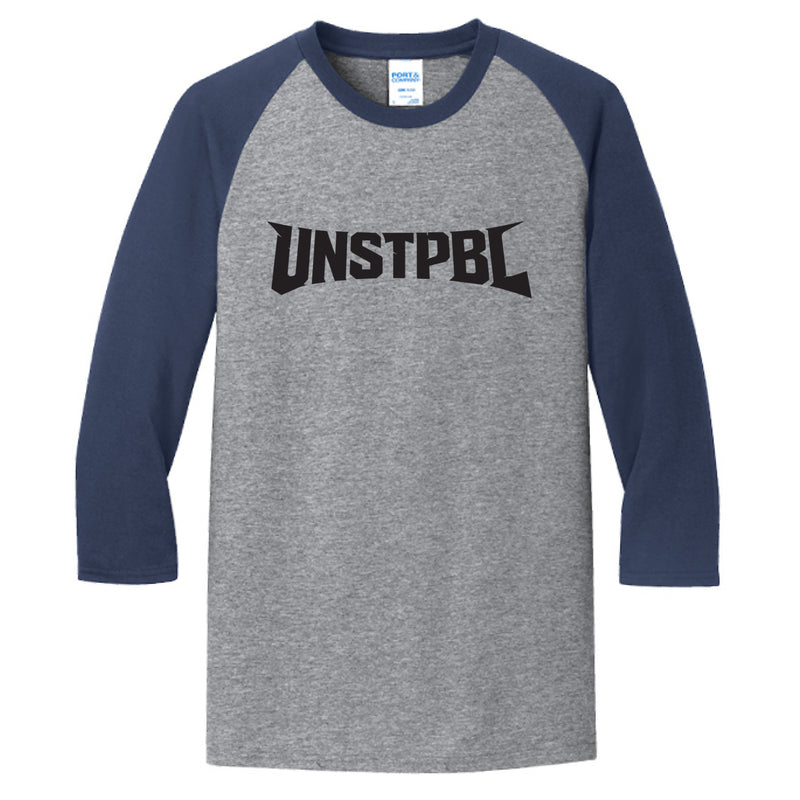 Athletic Heather/ Navy - FRONT